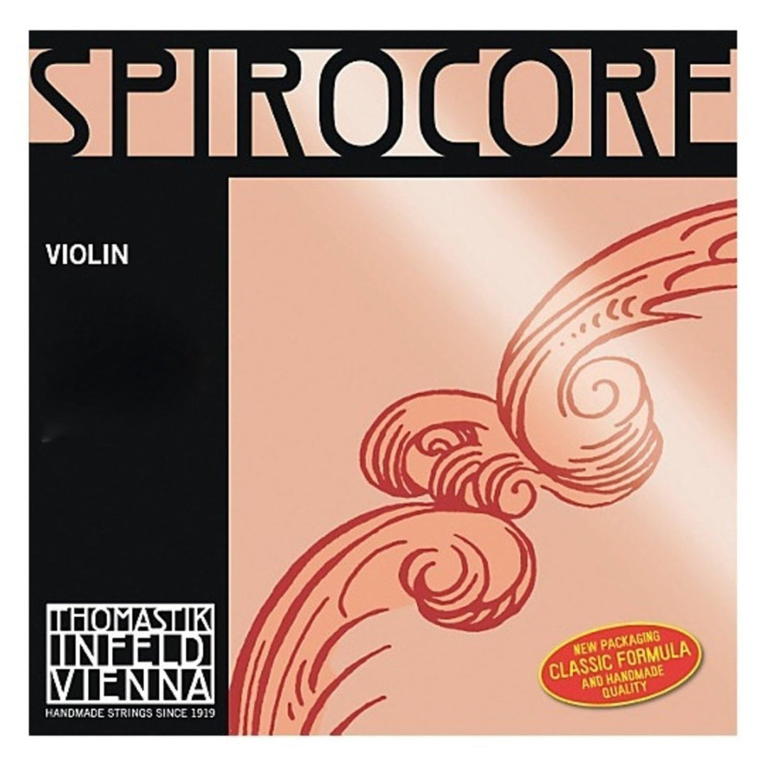 Thomastik 633731 Saiten für Violine Spirocore Spiralkern, Satz 4/4 Mittel mit E Stahl