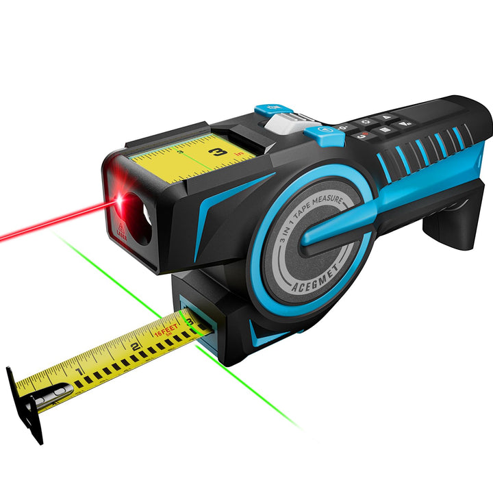 ACEGMET von MiLESEEY Digitales Massband, Laser Entfernungsmesser mit Automatischem Verschlussband, S