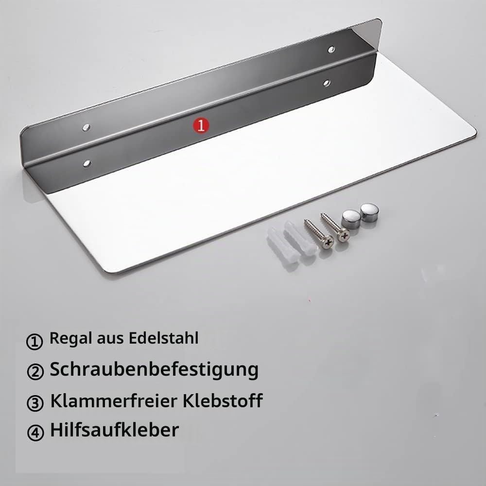 Edelstahl Duschablage Ohne Bohren Duschkorb Badregal Rostfreier Wandregal Duschkorb Badezimmer Regal