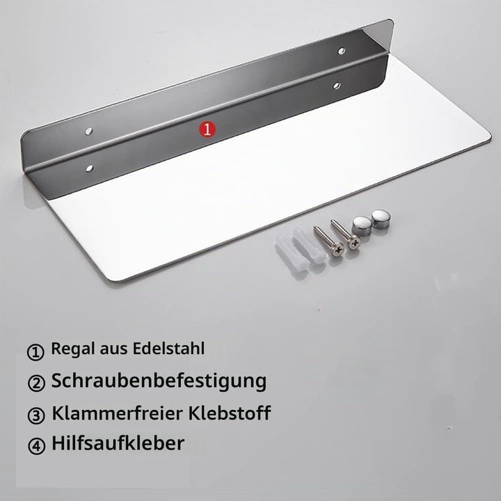 Edelstahl Duschablage Ohne Bohren Duschkorb Badregal Rostfreier Wandregal Duschkorb Badezimmer Regal