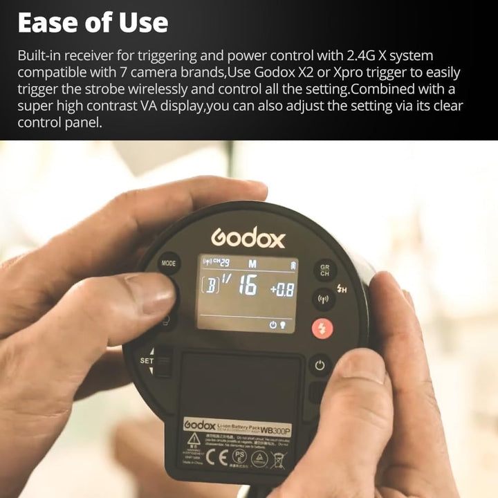 Godox AD300Pro AD300 Pro Outdoor Kamera Blitzlicht Vedio Light 300Ws TTL 2.4G 1/8000 HSS mit 2600mAh