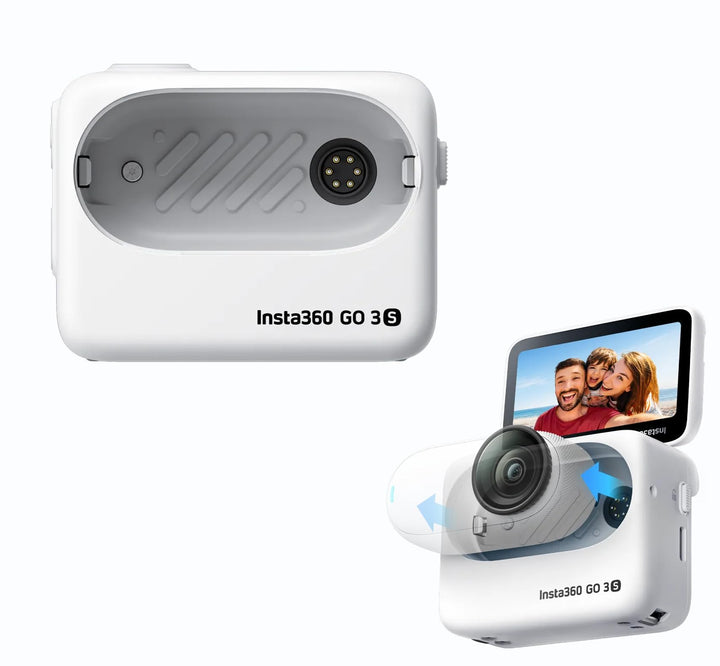 Insta360 Go 3S Action Pod, Arktis-Weiss Action Pod - Arctic White, Action Pod - Arctic White