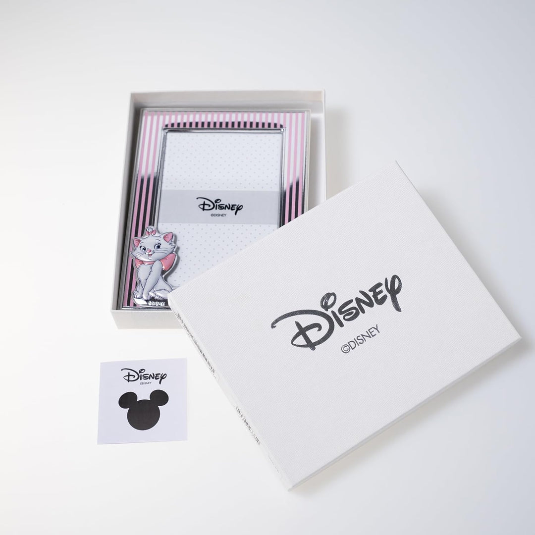 VALENTI & CO. Disney Baby - Minou Aristocats Bilderrahmen in Silber für Kinder, Geschenkidee für Tau