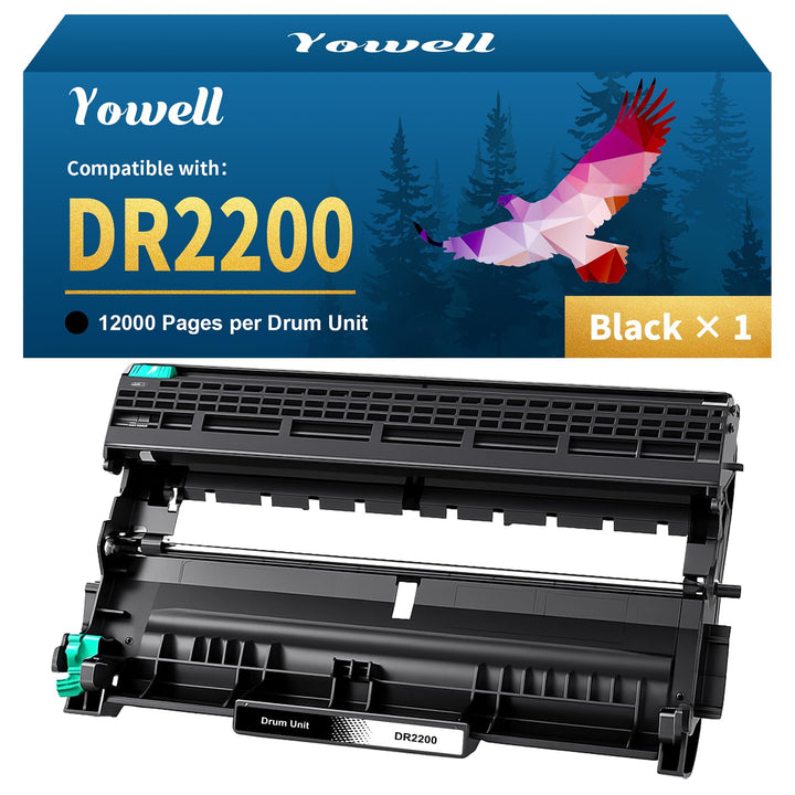 Yowell DR2200 Trommel Kompatibel für Brother TN2220 DR2200 Trommel für Brother DCP-7055 Toner DCP-70