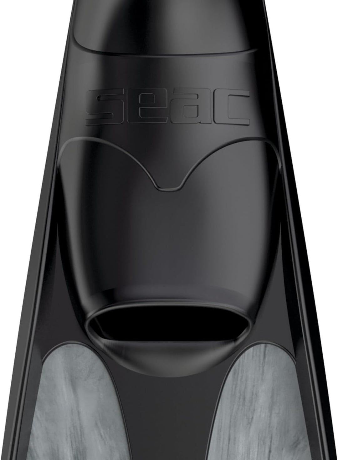 Seac Unisex-Adult Shout Lange Fussteilflossen für die Unterwasserjagd und zum Freitauchen Grau 36/38