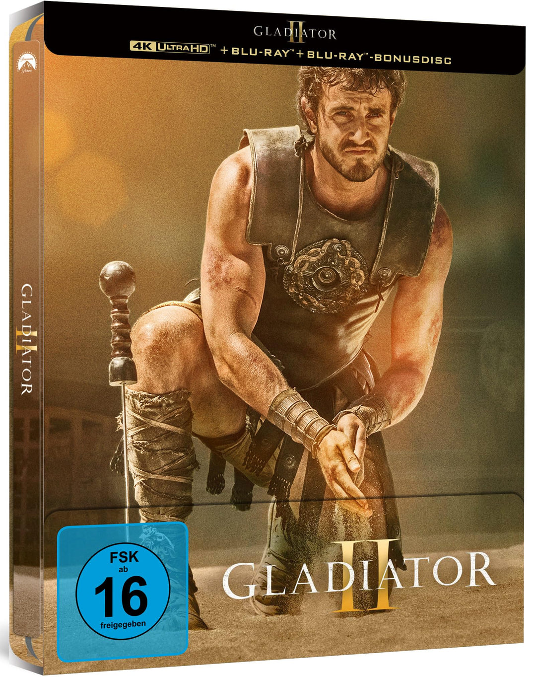Gladiator II - Limited Steelbook [4K Ultra HD] + [Blu-ray] + [Bonus Blu-ray], 4K
