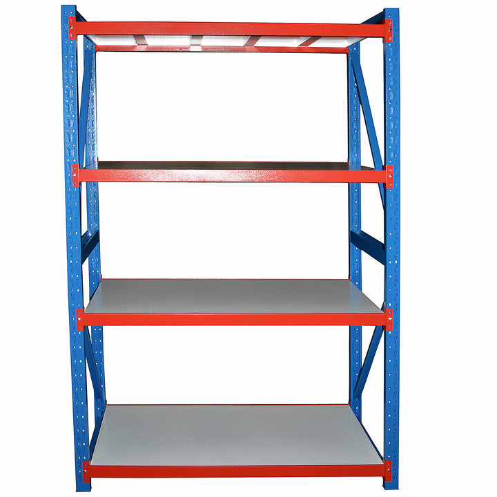 Profi Steckregal 204 cm Hoch (Anbauregal - Tiefe 60 cm - Breite 150 cm), Anbauregal - Tiefe 60 cm -