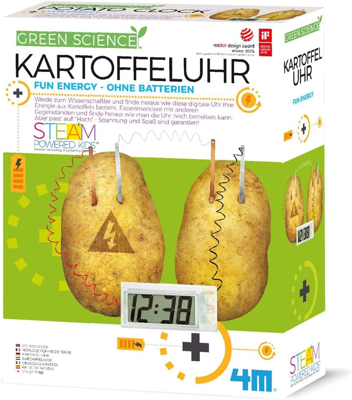 4M 68629 HCM Kinzel Lernspielzeug, Eine Digitale Uhr bezieht ihre Energie nur aus Kar