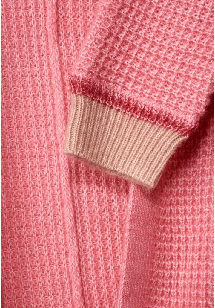 Street One Damen Offene Strickjacke 42 Winter Rose Melange, 42 Winter Rose Melange
