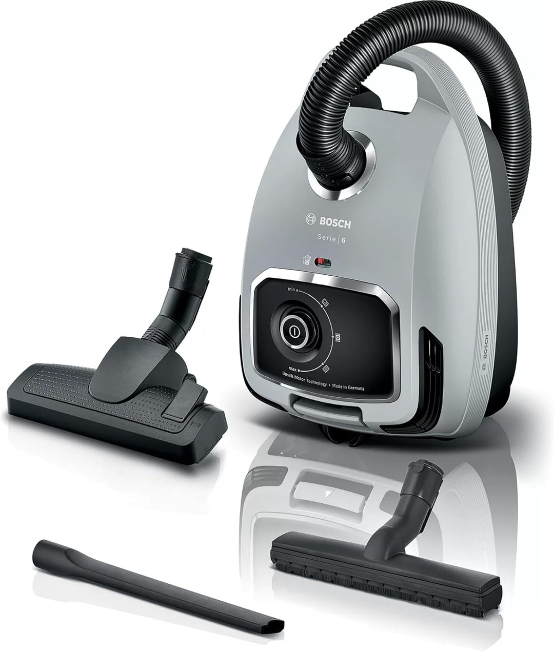 Bosch Serie 6 Staubsauger mit Beutel Grau BGL6X3001