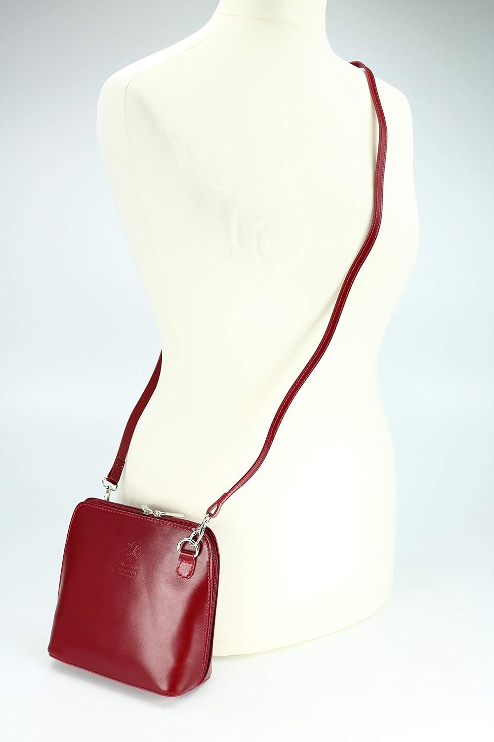 Belli italienische Ledertasche Damen Umhängetasche klein Handtasche Schultertasche Abendtasche in bo