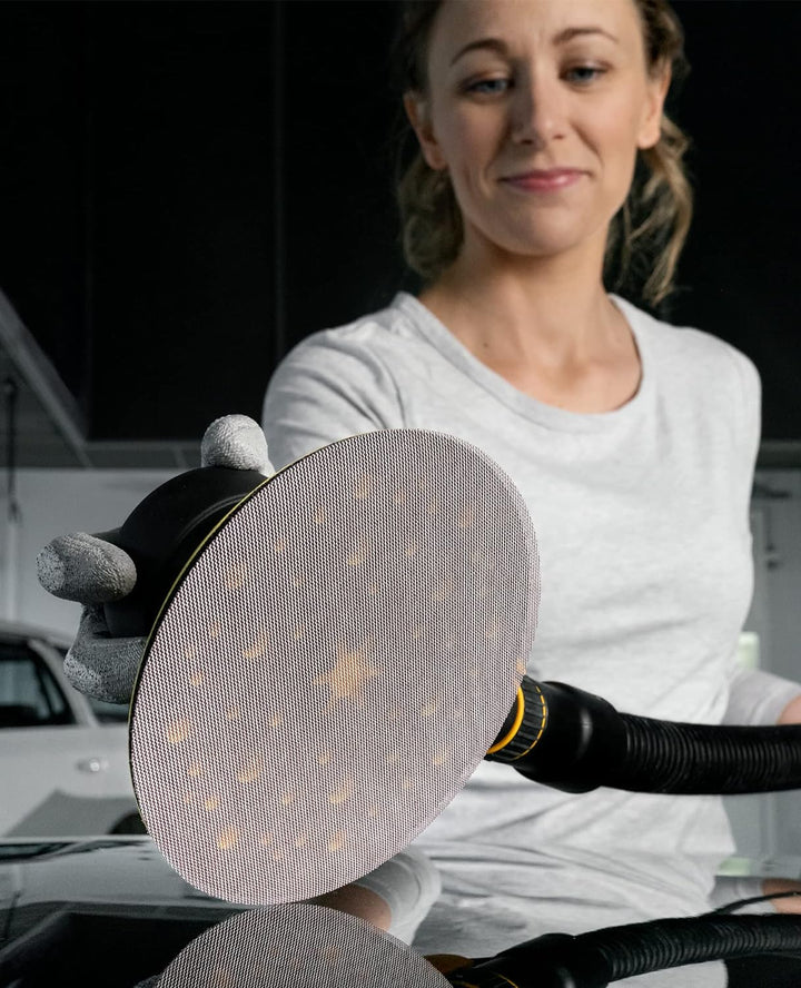 Mirka Abranet Netz-Schleifscheiben Ø 150 mm Klett / Korn P500 / 50 Stk / zum Schleifen von Holz, Spa