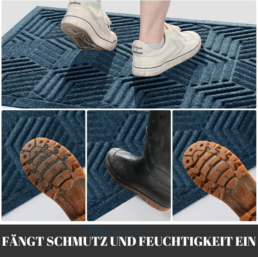 Yimobra Fussmatten - Schmutzfangmatten für Innen und Aussen, rutschfest, waschbar & wetterfest für E