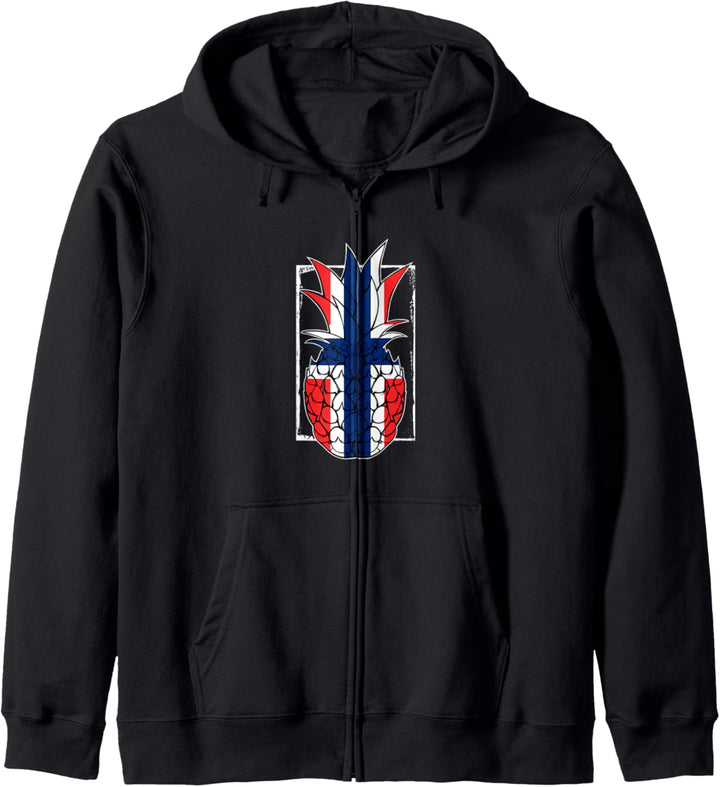 Norway Pineapple Country Flag Fruits Norwegian Nordic Lover Kapuzenjacke