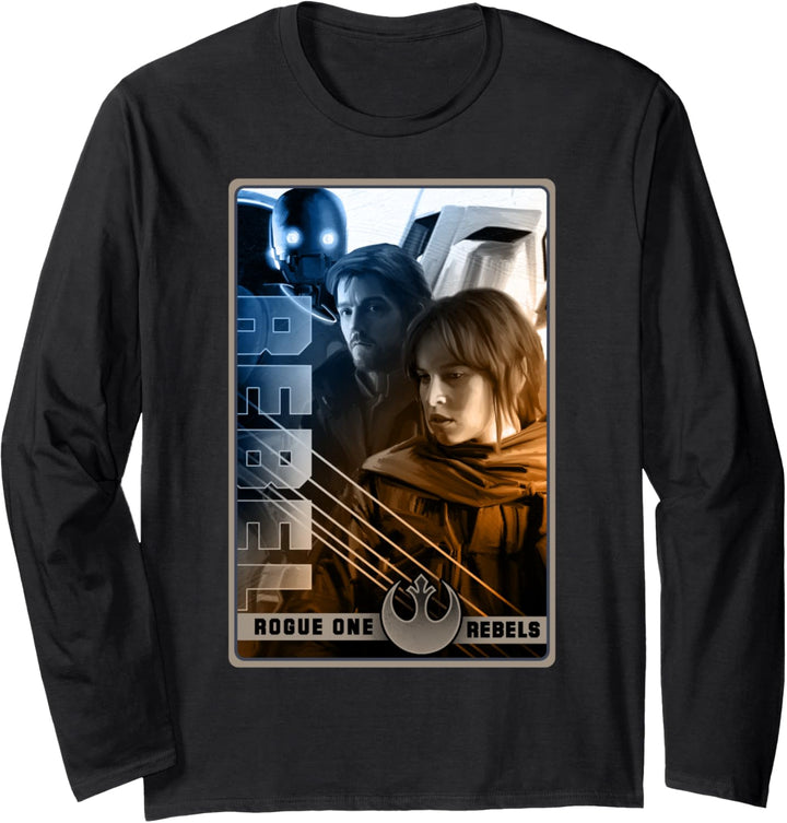 Star Wars Rogue One Rebellion Hero Poster Langarmshirt