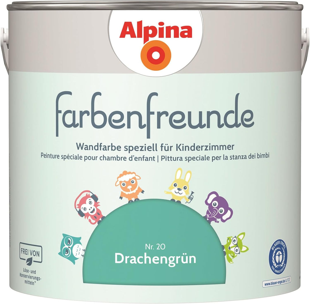 Alpina Farbenfreunde Nr. 20 Drachengrün 2,5 Liter matt, Drachengrün