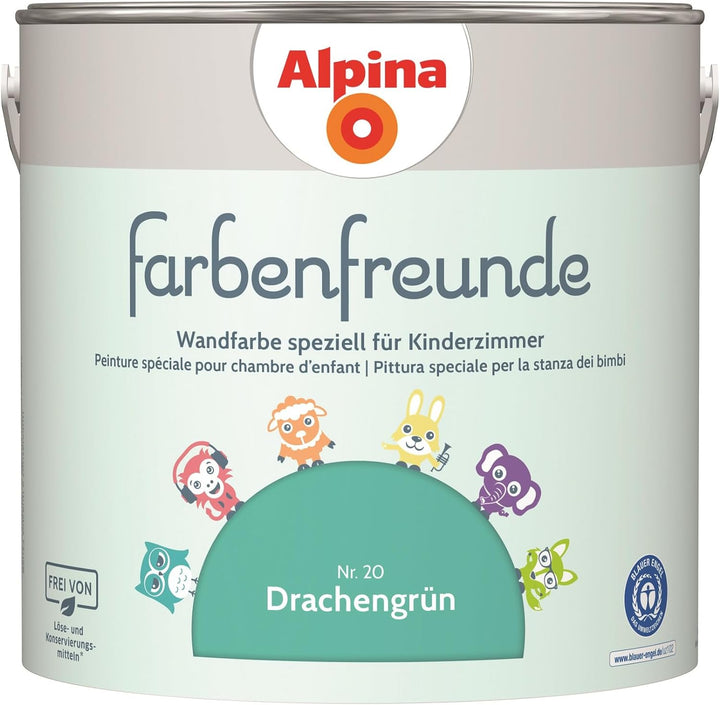 Alpina Farbenfreunde Nr. 20 Drachengrün 2,5 Liter matt, Drachengrün