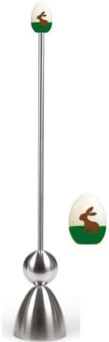 Take2 99004/21 Clack Keramik-Ei, Hase, Silber, Silber