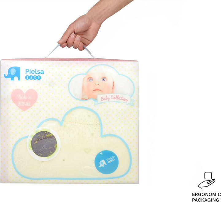 Piel,S.A. Leder, S.A. Aufleuchten-Decke Kinderbett, Samt und Acryl, Natur, 43 x 9 x 36 cm 43x9x36 cm