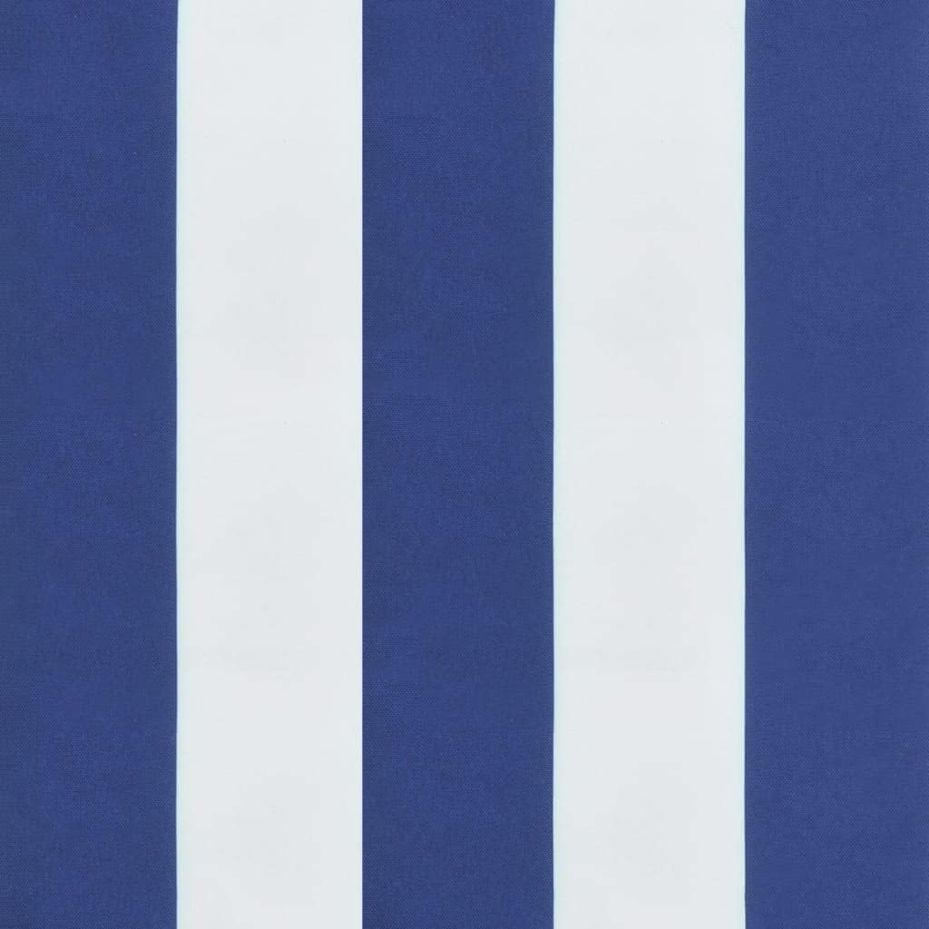 vidaXL Gartenbank-Auflage Blau&Weiss Gestreift 200x50x7 cm Stoff 200 x 50 x 7 cm Blau und Weiss, 200