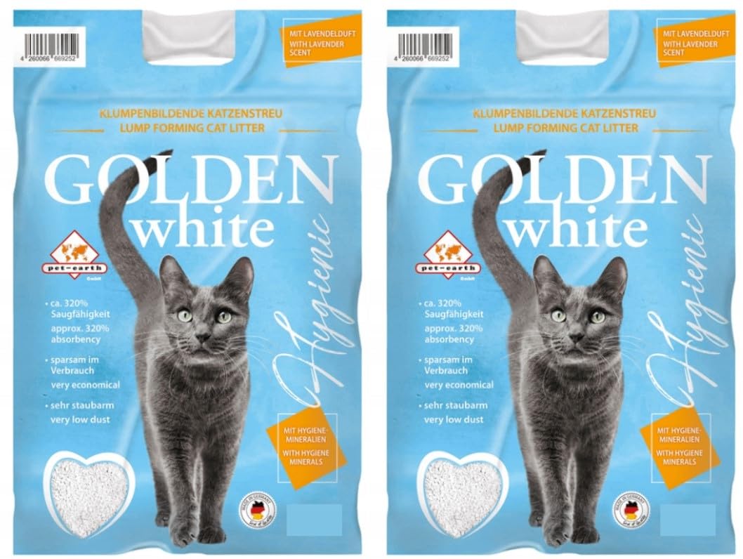 2x14= 28 kg GOLDEN GREY WHITE KATZEN STREU LAVENDELDUFT KLUMP STREU KANADA