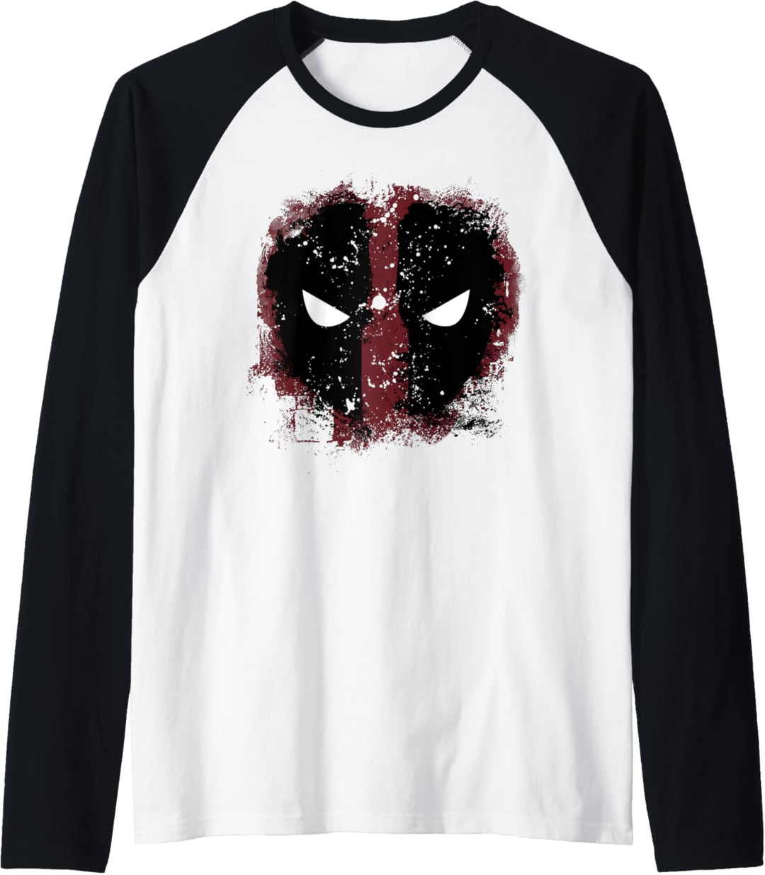 Marvel Deadpool Distorted Circle Logo Raglan