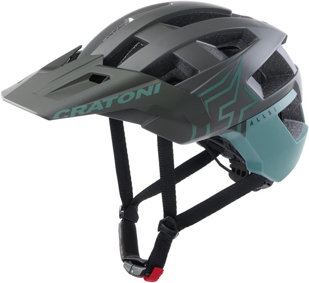 Cratoni Allset Pro Moutainbikehelm Fahrradhelm Allroundhelm M Steingrau/Salbei Matt, M Steingrau/Sal