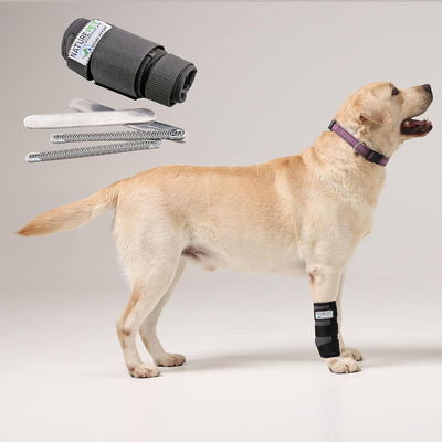 Nature Pet Premium Hunde Handgelenk Bandage/Karpalgelenk Schutz Bandage/Stützbandage für Hunde (S, G