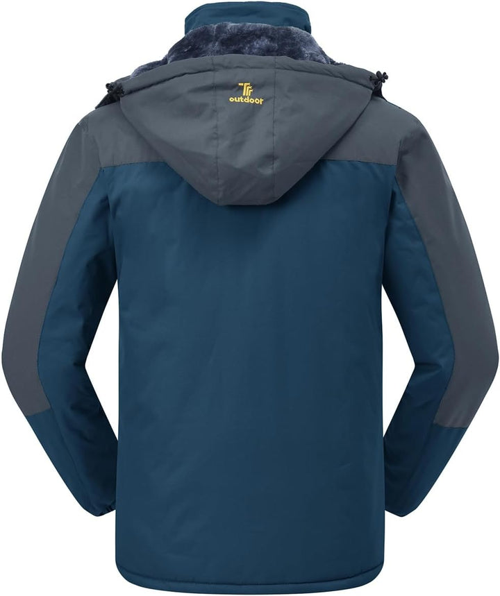 donhobo Herren Winter Fleecejacke Warm Jacke Softshelljacke Atmungsaktiv Outdoor Skijacke Winddichte
