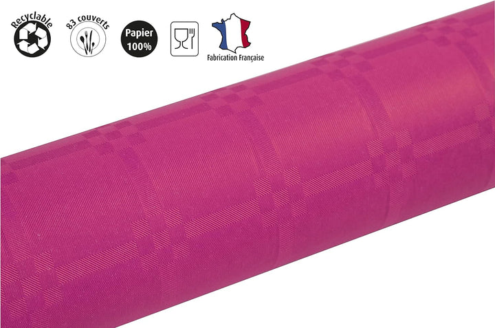 Pronappe Tischdecke R482588I Einweg-Tischdecke aus Damastpapier Länge 25m Breite 1,20m (pro Rolle) F