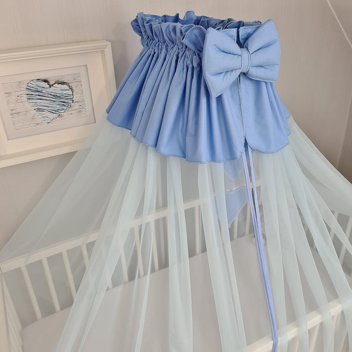 Moskitonetz, Betthimmel Himmel, Vollstoff Chiffon Chiffonhimmel 480cm (Blau), Blau