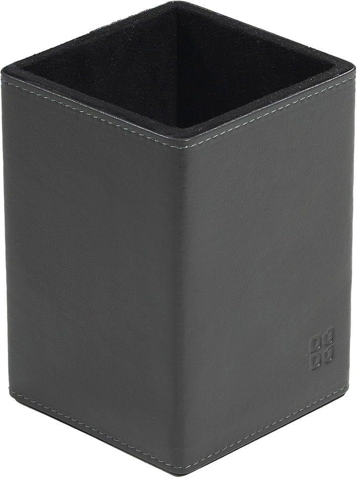 DUDU Schreibtisch-Set aus Leder für das Büro 4-teilig mit Taschenleerer Stifthalter Briefhalter Zett