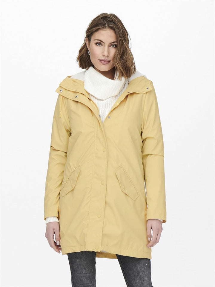 ONLY female Regenmantel Langer Regenjacke XS Jojoba, XS Jojoba