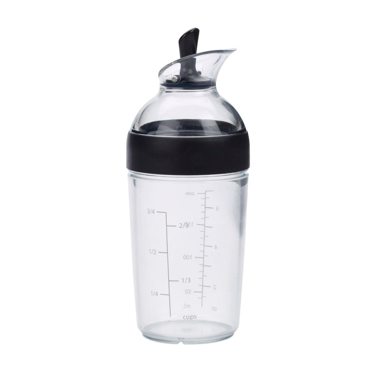 OXO Good Grips Salatdressing-Shaker klein, 250 ml – schwarz Schwarzer Shaker 200 ml, Schwarzer Shake