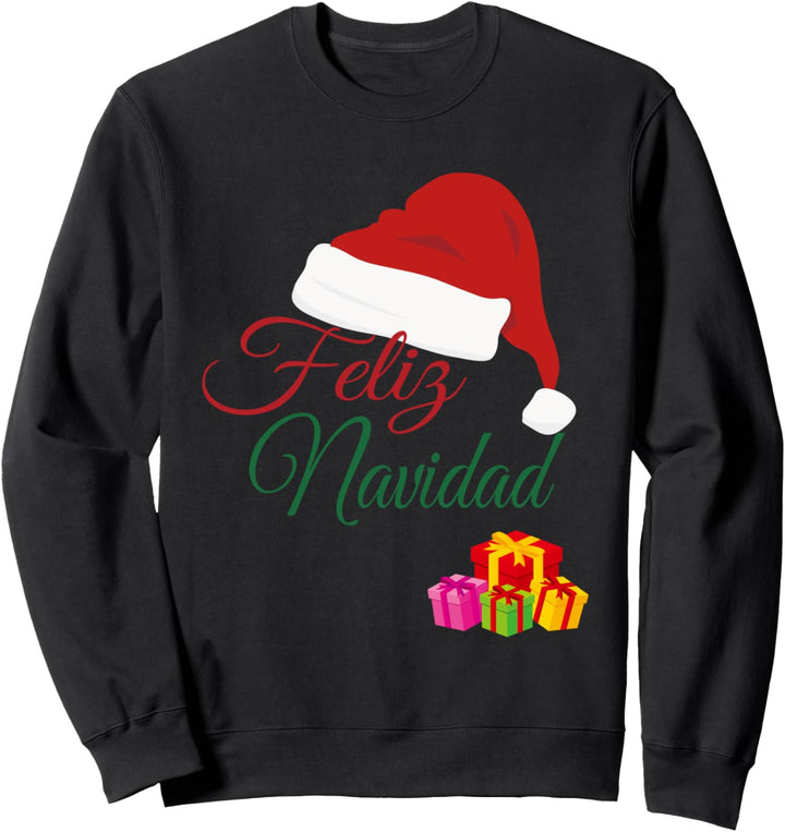 Feliz Navidad Prenda Navidena En Espanol Mit Regalos Sweatshirt