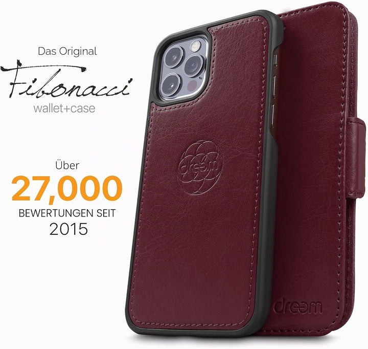 Dreem Fibonacci 2in1 Handyhülle Flipcase für iPhone 12 &amp; 12 Pro | Magnetisches iPhone Case | TPU Etu