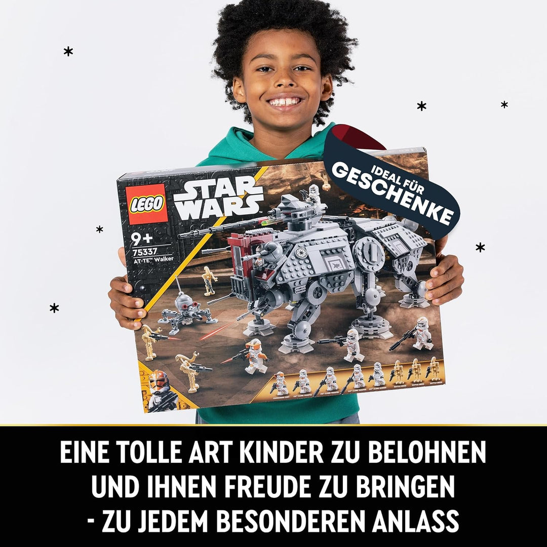 Lego Star Wars at-TE Walker, Bewegliches Spielzeugmodell, Set mit Minifiguren inkl. 3 Klonsoldaten,