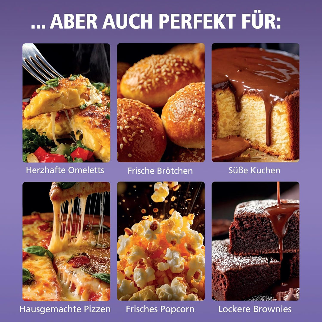 Brabantia Mikrowelle mit Grillfunktion, 20 Liter, 700W, Freistehend, 13 Automatikprogramme, 6 Leistu