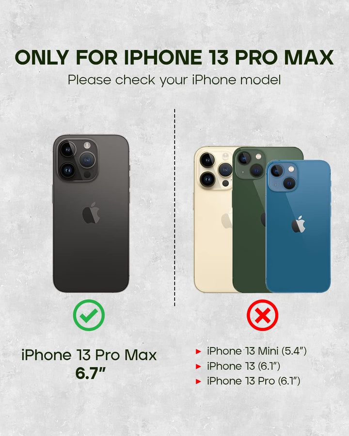 Porter Riley - Lederhülle für iPhone 13 Pro Max (6.7"). Premium Echtleder Standhülle/Ledertasche/Bri