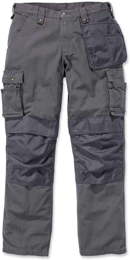 Carhartt Mens Multi Pocket Ripstop Hose 28W / 28L Kiesel, 28W / 28L Kiesel