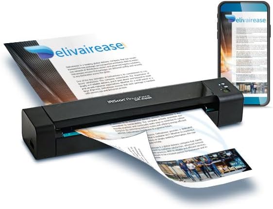 IRIScan Anywhere Dokumentenscanner & Batterie,tragbarer Scanner WiFi v6Pro: 15PPM Duplex PDF-Editor,