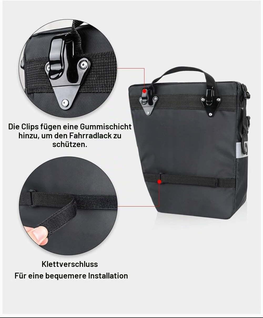 Rhinowalk Fahrradtasche Fahrrad Gepäckträgertasche Set, für Fahrrad Cargo Rack Satteltasche Schulter