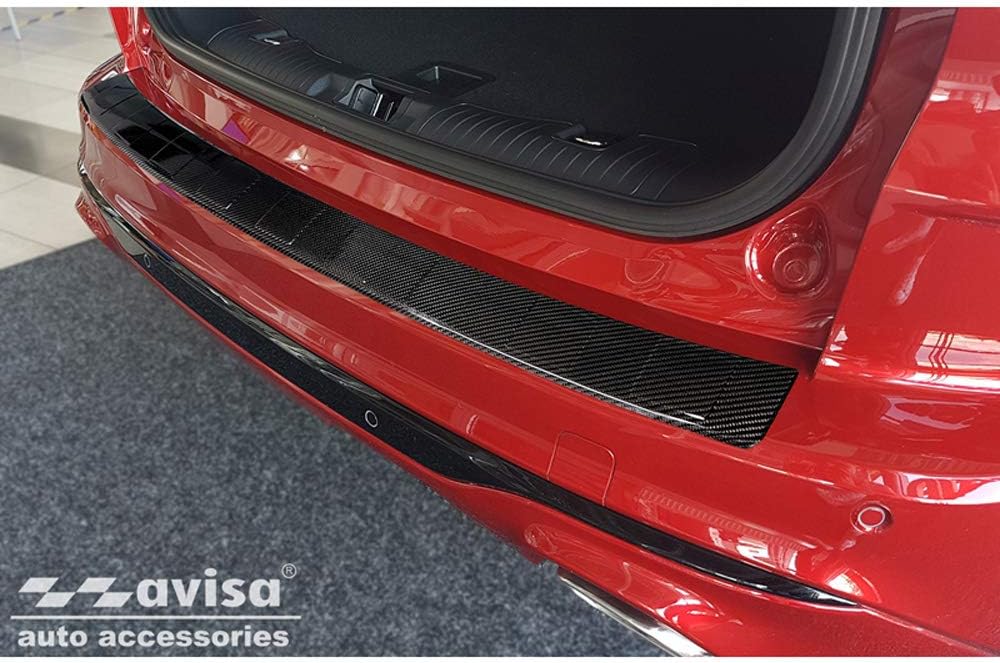 Avisa Echtes 3D Karbon Heckstossstangenschutz kompatibel mit Ford Kuga III ST-Line/Vignale/Hybrid 20