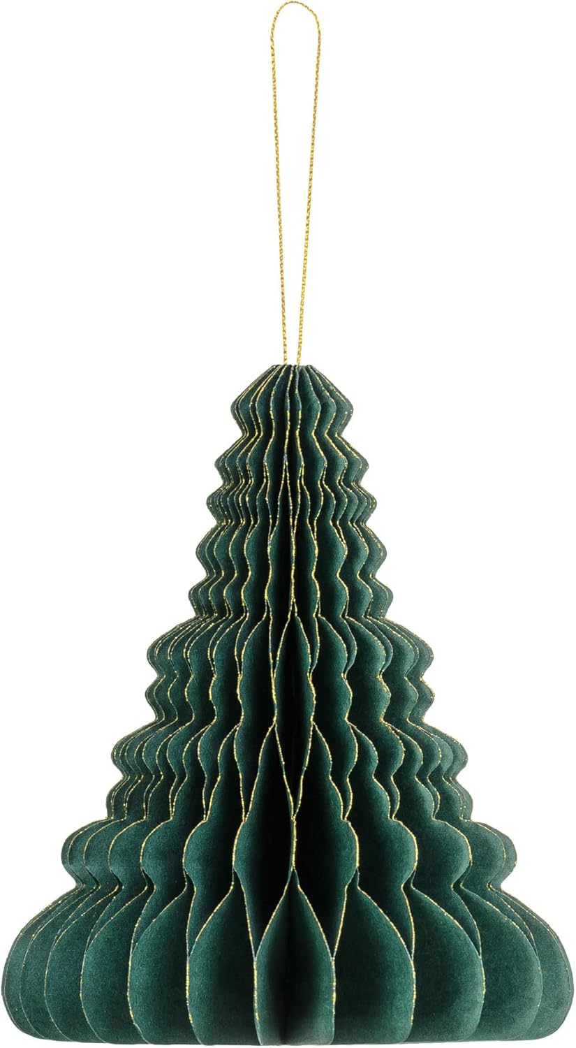 Libetui 3er Set Deko Tannenbaum Wiederverwendbare Weihnachtsbäume Wabenbälle aus Pappe Deko Weihnach