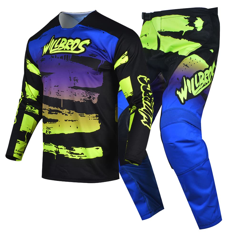 Motocross Jersey Hose Kombination Männer Frauen Motorrad MX Reitausrüstungsset Radfahren Offroad Dre