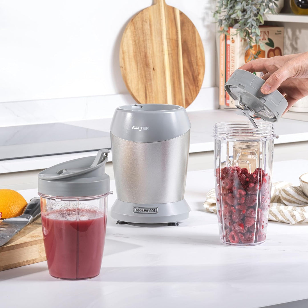 Salter EK2002V4MMSVDE Aspen NutriPro Standmixer – kompakter Standmixer, Mini-Smoothie-Maker, 1-l-Mix