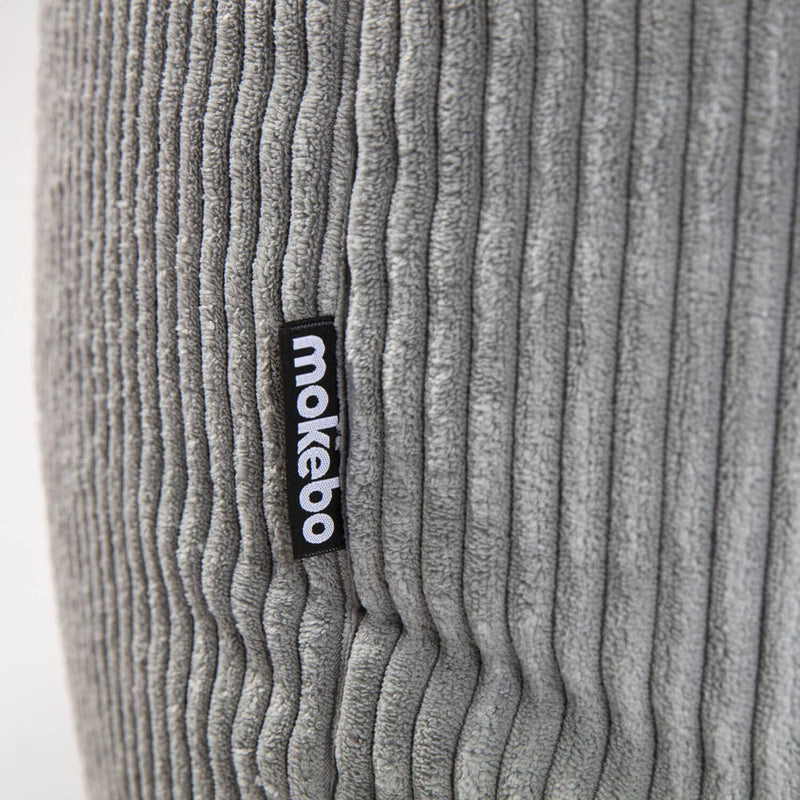 mokebo® Pouf, Hocker o. Sitzhocker aus Cord 40x60 cm &
