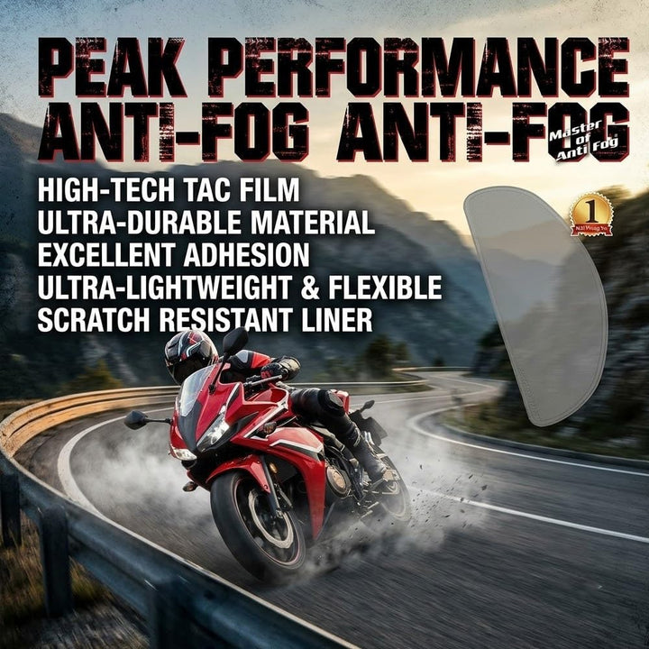 XII WY Motorradhelm Antibeschlagfolie hoher Kontrast, Motorradhelm-Visier, universeller Visierschutz