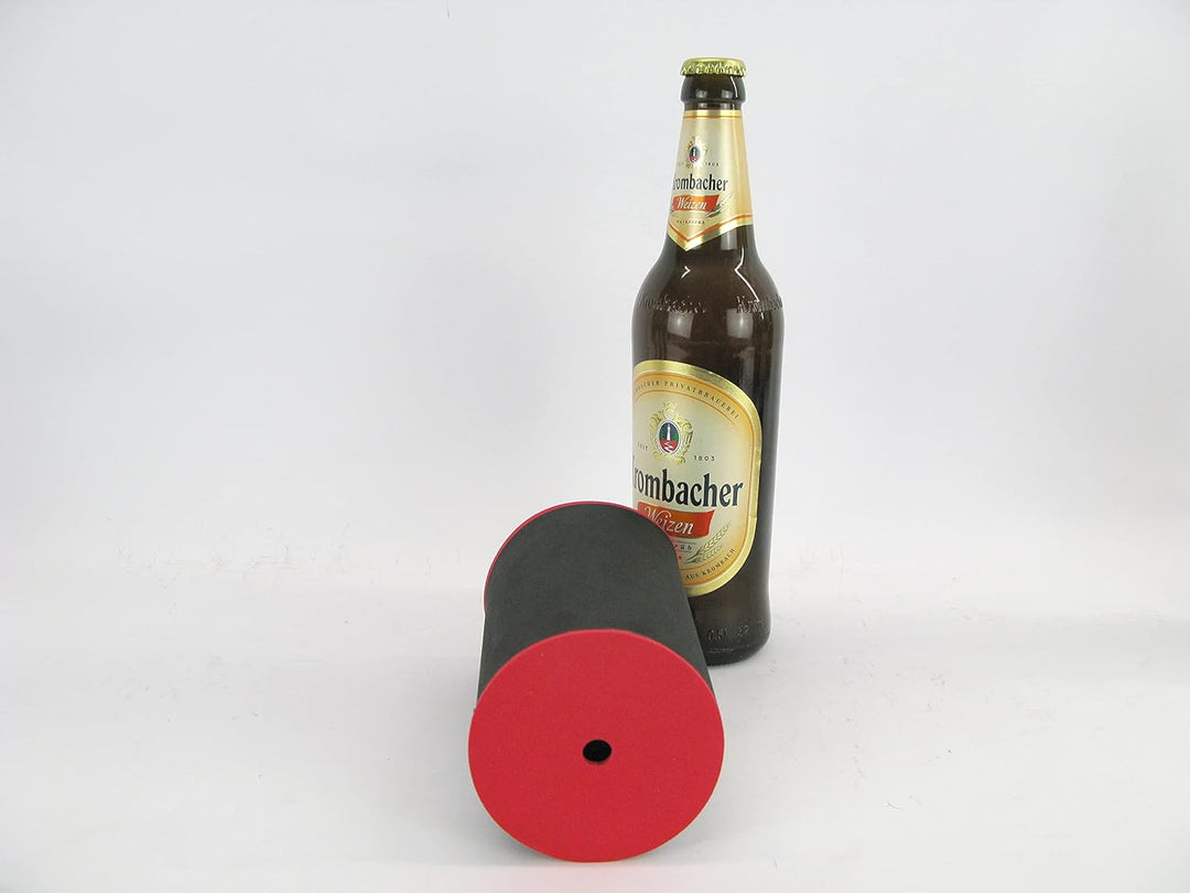 5er Set schwarze Getränkekühler 0,5l Flasche - Bierkühler - Neoprenkühler - passgenau ~Flaschenkühle