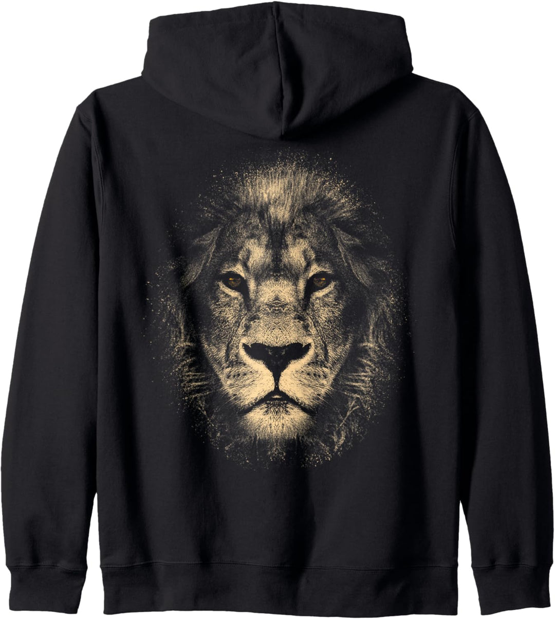 Afrika Löwe stylischer Löwenkopf mit coolen Augen und Mähne Kapuzenjacke